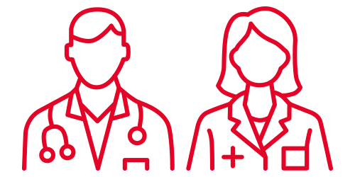 Bildsymbol mit einem Gesundheitsexperten. Bildsymbol mit einem Gesundheitsexperten.